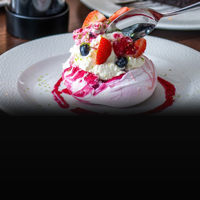 Dessert menu at The St George & Dragon
