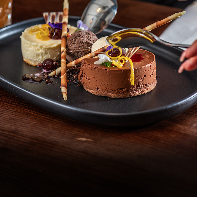 Dessert menu at The St George & Dragon