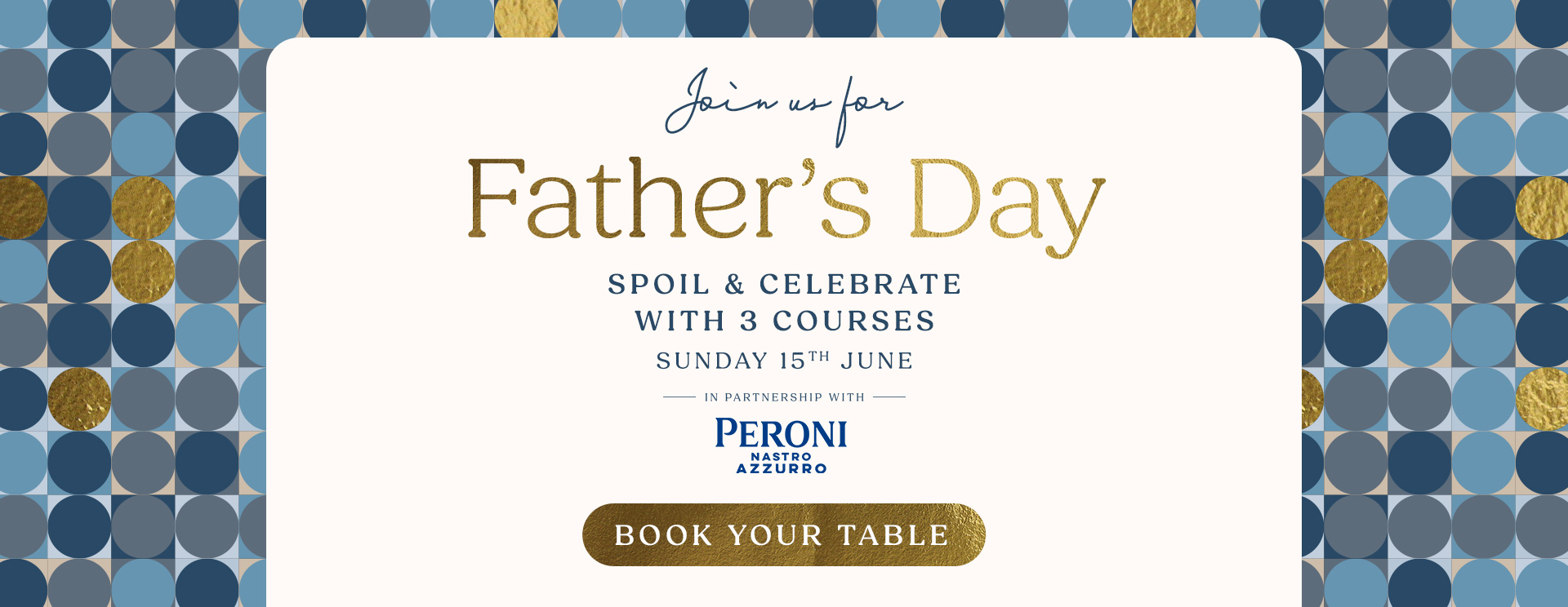 Father’s Day menu Reading
